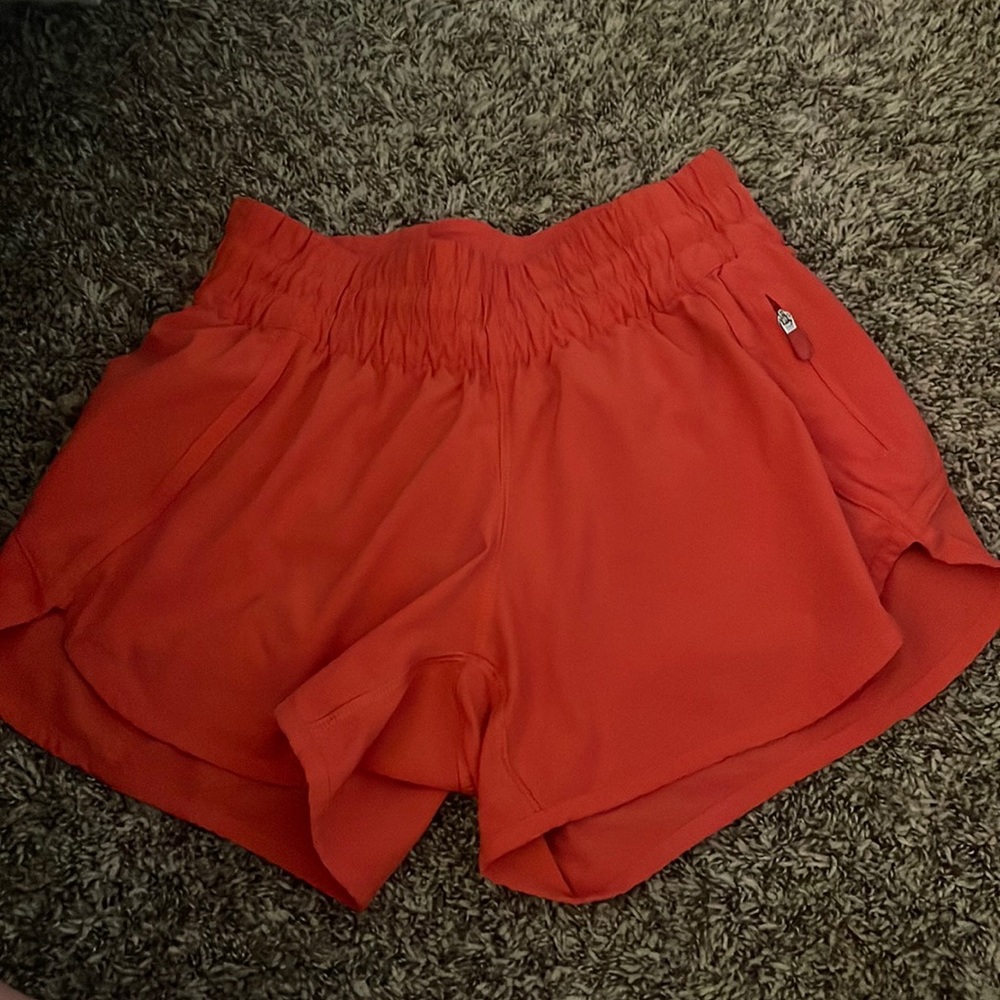 Hotty Hot 4” Shorts , Size 4, color ; red/orange